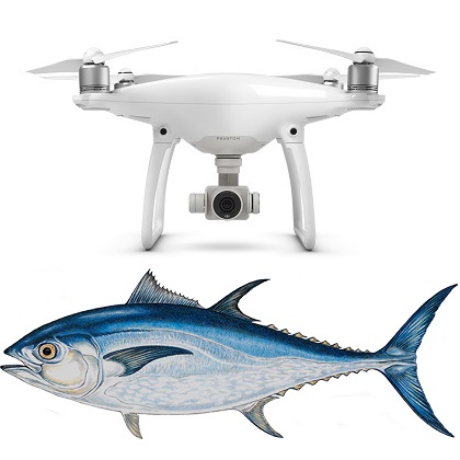 dji phantom fishing drones