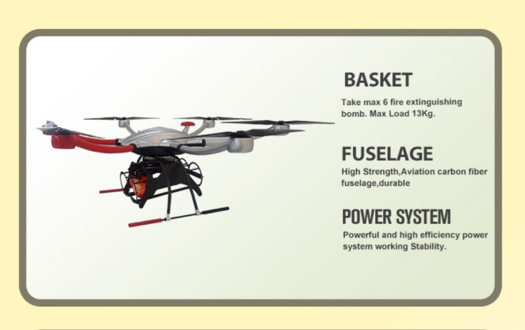 BROUAV FU6 Fire Fighting Drone